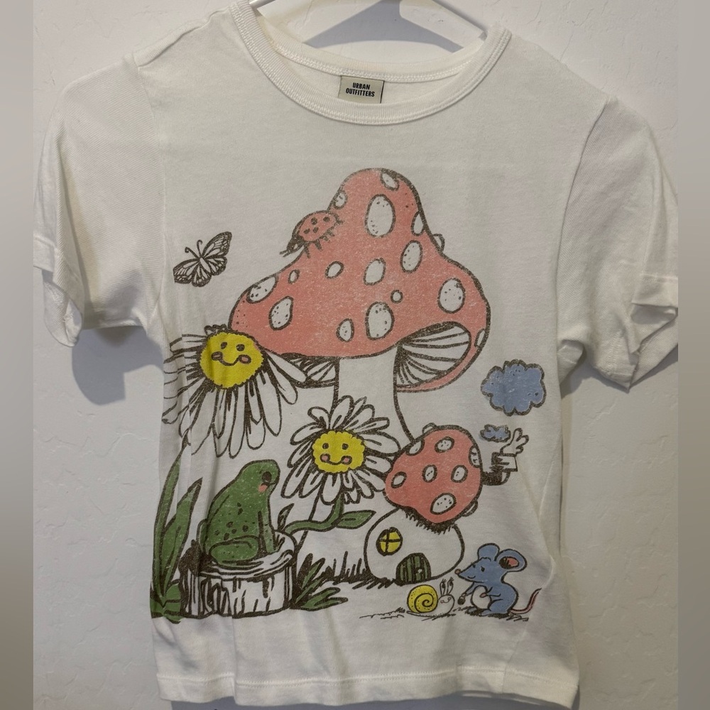 White baby tee